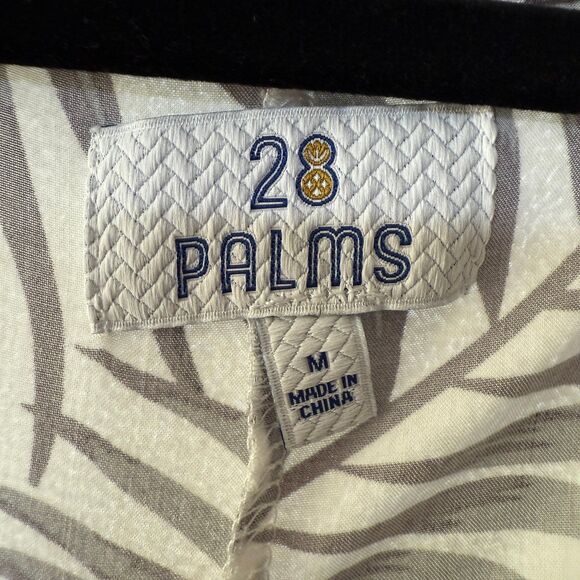 28 Palms Women's Tropical Print Spaghetti Strap Shift Mini Dress Women's Medium - Picture 4 of 6